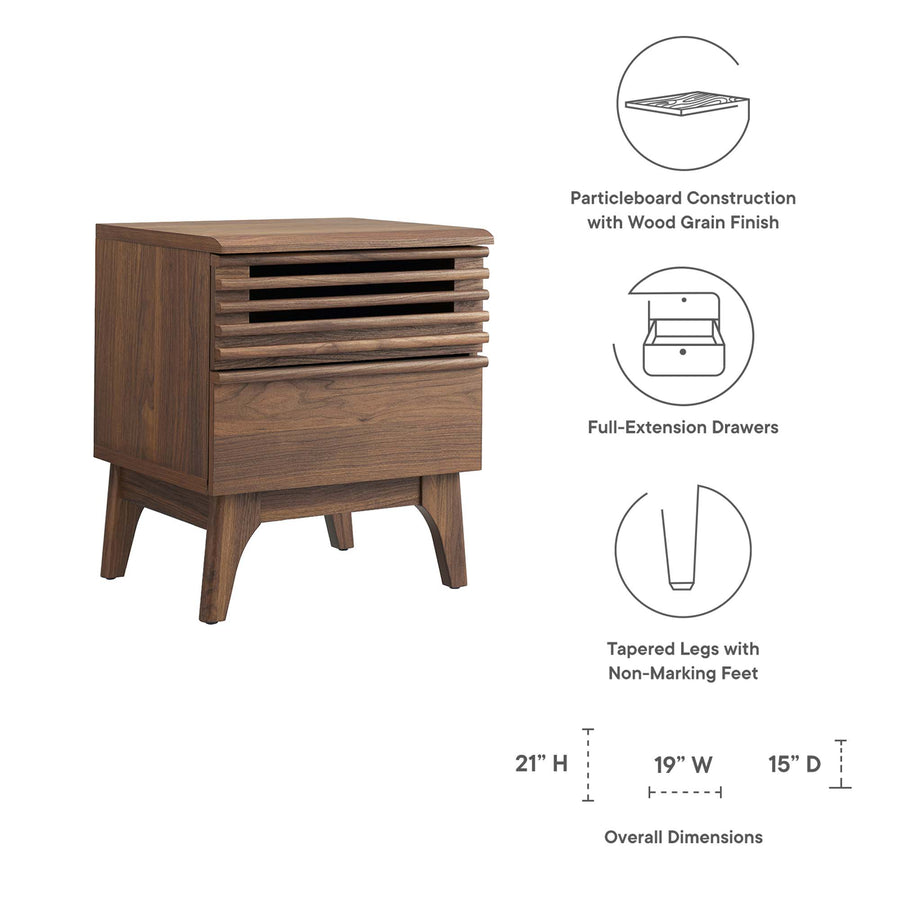 Vera Nightstand in Walnut