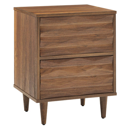 Vespera 2-Drawer Nightstand in Walnut