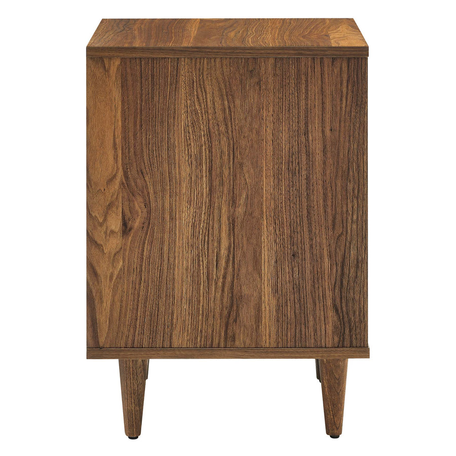 Jaen 2-Drawer Nightstand in Walnut