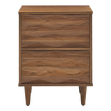 Jaen 2-Drawer Nightstand in Walnut