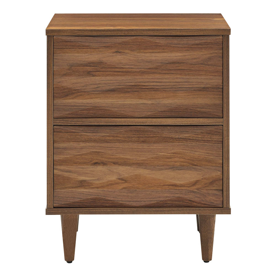 Jaen 2-Drawer Nightstand in Walnut