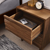 Jaen 2-Drawer Nightstand in Walnut