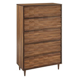 Jaen 5-Drawer Chest in Walnut