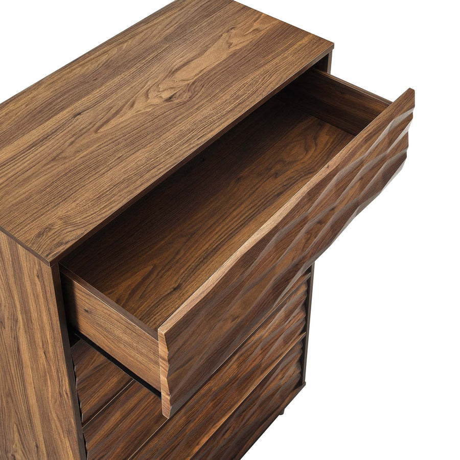 Jaen 5-Drawer Chest in Walnut