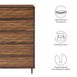 Jaen 5-Drawer Chest in Walnut