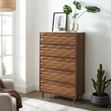 Jaen 5-Drawer Chest in Walnut