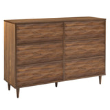 Jaen 6-Drawer Dresser in Walnut