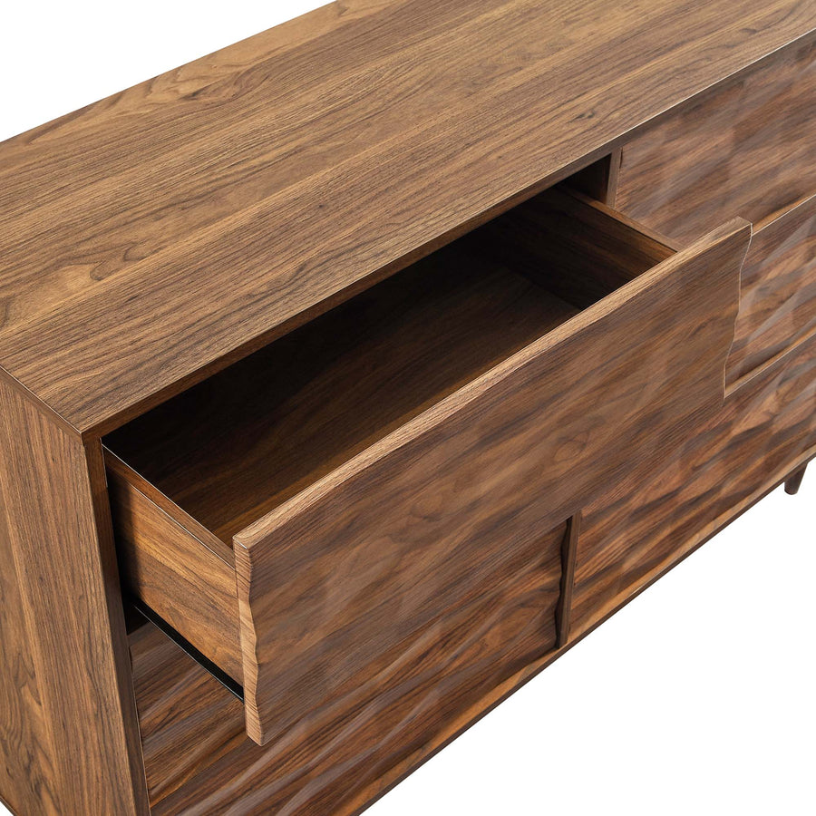 Jaen 6-Drawer Dresser in Walnut