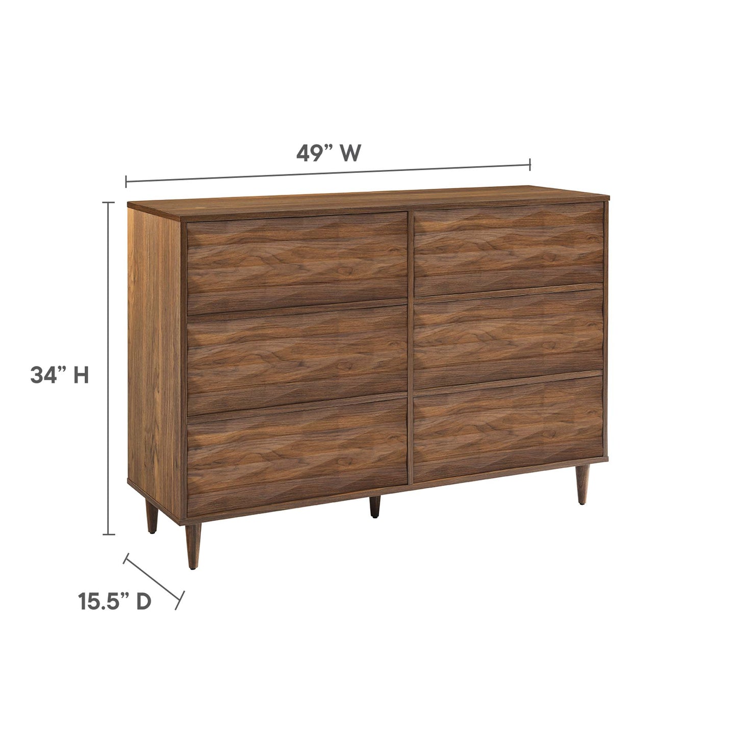 Vespera 6-Drawer Dresser by Furniture For America