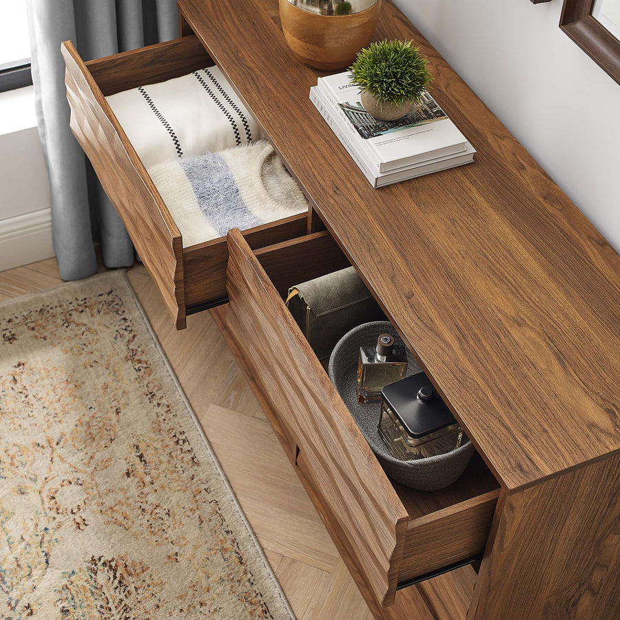 Jaen 6-Drawer Dresser in Walnut