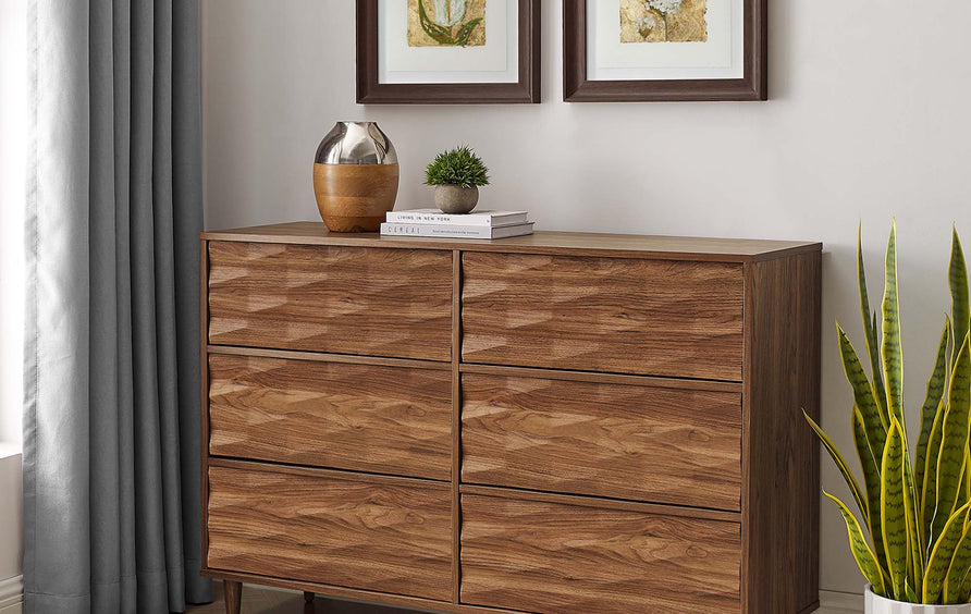Jaen 6-Drawer Dresser in Walnut