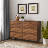 Jaen 6-Drawer Dresser in Walnut