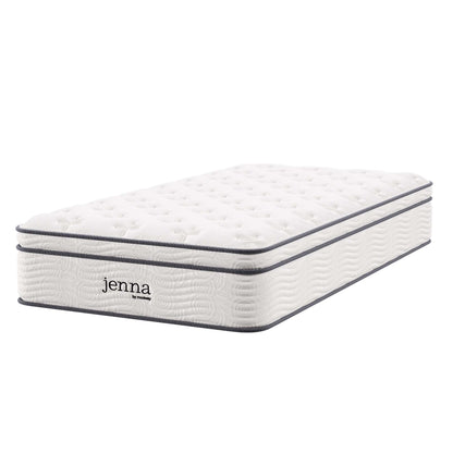 Jenna 12" Innerspring and Foam Twin Mattress by Furniture for America
