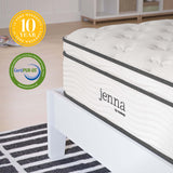 Aria 12" Innerspring and Foam Twin Mattress in White