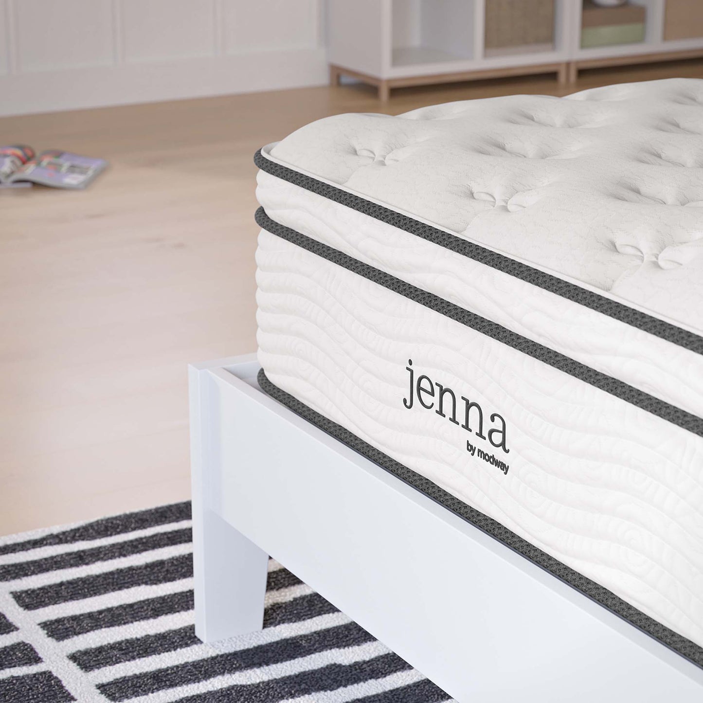 Jenna 12" Innerspring and Foam Twin Mattress by Furniture for America