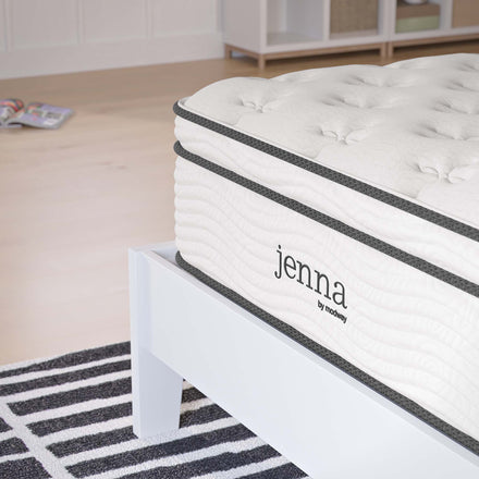 Jenna 12" Innerspring and Foam Twin Mattress in White