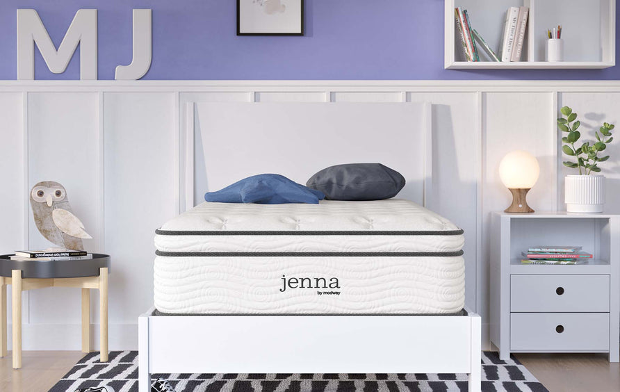 Aria 12" Innerspring and Foam Twin Mattress in White