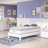 Aria 12" Innerspring and Foam Twin Mattress in White