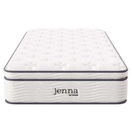 Jenna 12" Innerspring and Foam Twin Mattress in White