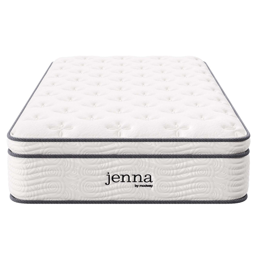 Aria 12" Innerspring and Foam Twin Mattress in White