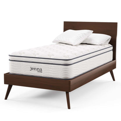 Jenna 12" Innerspring and Foam Twin Mattress by Furniture for America