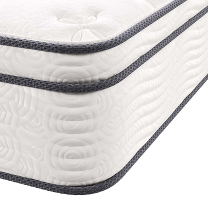 Jenna 12" Innerspring and Foam Twin Mattress by Furniture for America