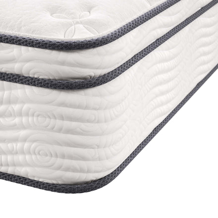 Jenna 12" Innerspring and Foam Full Mattress in White