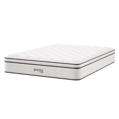 Jenna 12" Innerspring and Foam Queen Mattress by Furniture for America