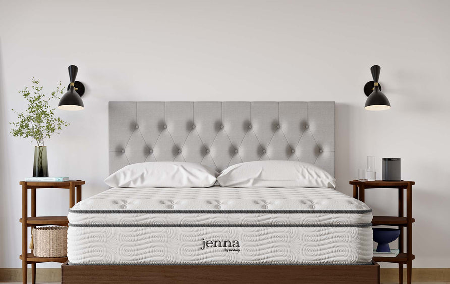 Aria 12" Innerspring and Foam Queen Mattress in White