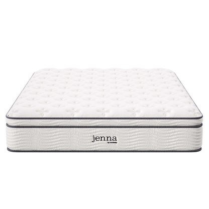 Jenna 12" Innerspring and Foam Queen Mattress by Furniture for America