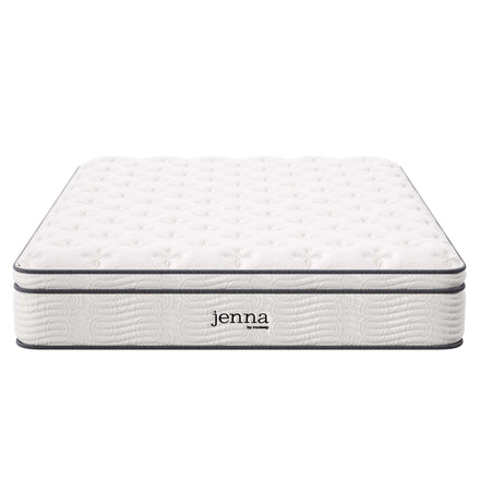 Jenna 12" Innerspring and Foam California King Mattress in White