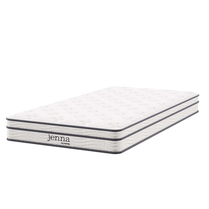 Jenna 6" Innerspring and Foam Narrow Twin Mattress by Furniture for America
