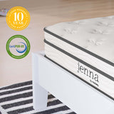 Aria 6" Innerspring and Foam Narrow Twin Mattress in White