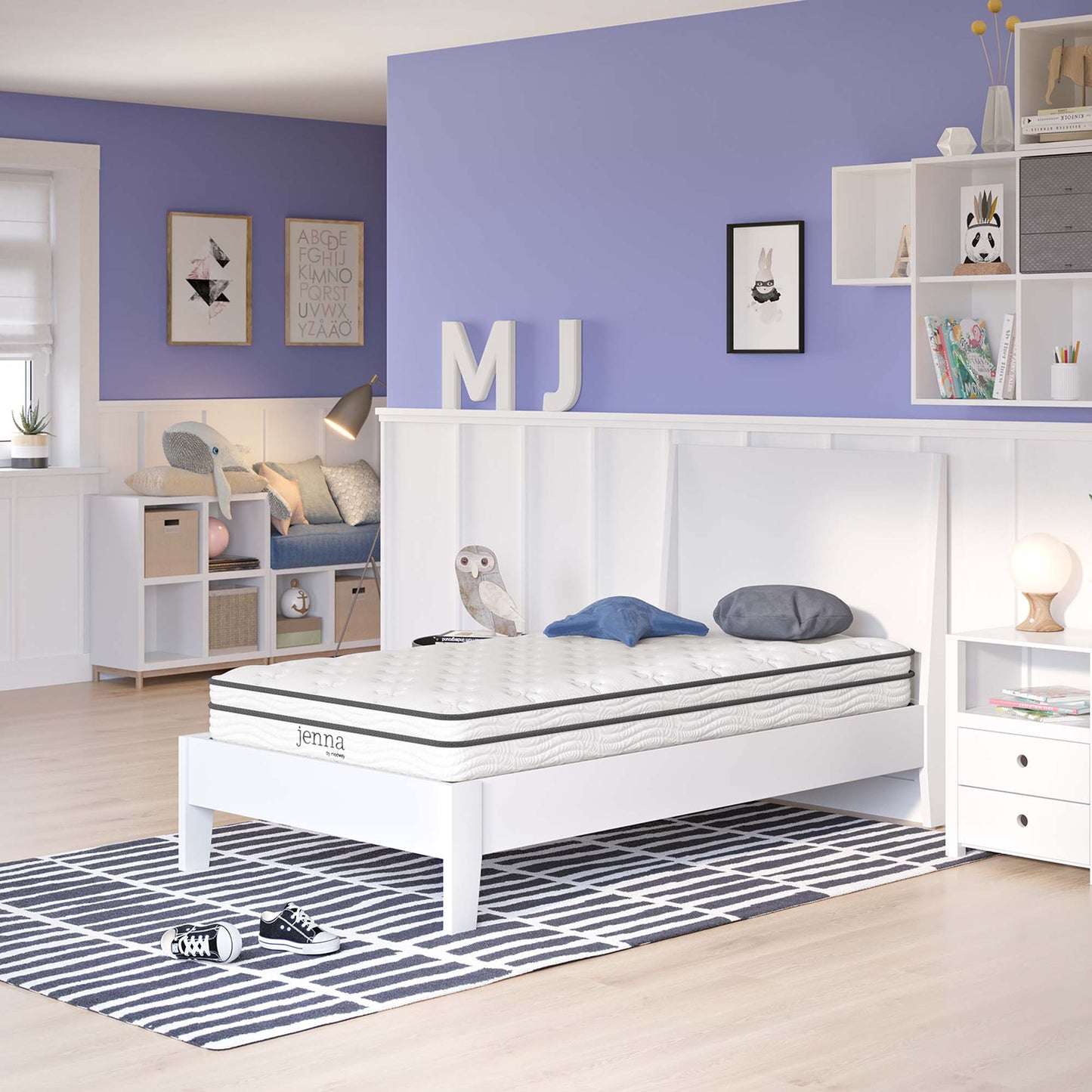 Jenna 6" Innerspring and Foam Narrow Twin Mattress by Furniture for America