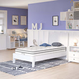 Aria 6" Innerspring and Foam Narrow Twin Mattress in White