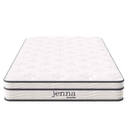Jenna 6" Innerspring and Foam Narrow Twin Mattress by Furniture for America