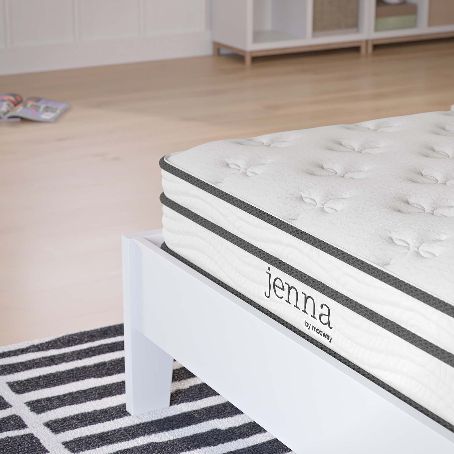 Jenna 6" Innerspring and Foam Twin Mattress by Furniture for America