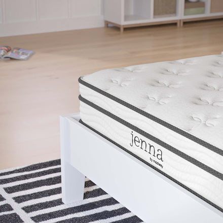 Jenna 6" Innerspring and Foam Twin Mattress in White