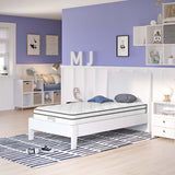 Aria 6" Innerspring and Foam Twin Mattress in White