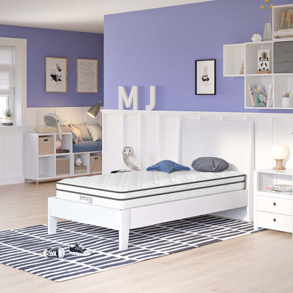 Jenna 6" Innerspring and Foam Twin Mattress by Furniture for America