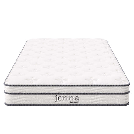 Jenna 6" Innerspring and Foam Twin Mattress in White