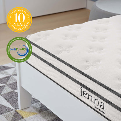 Jenna 6" Innerspring and Foam Full Mattress by Furniture for America