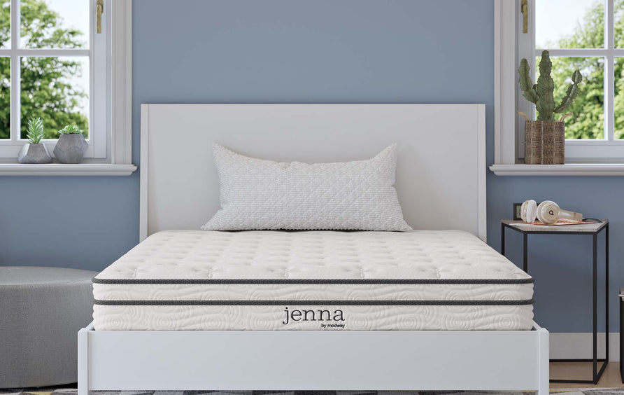Aria 6" Innerspring and Foam Full Mattress in White