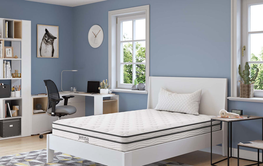 Aria 6" Innerspring and Foam Full Mattress in White