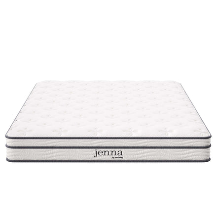 Jenna 6" Innerspring and Foam Full Mattress in White