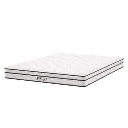 Jenna 6" Innerspring and Foam Queen Mattress by Furniture for America