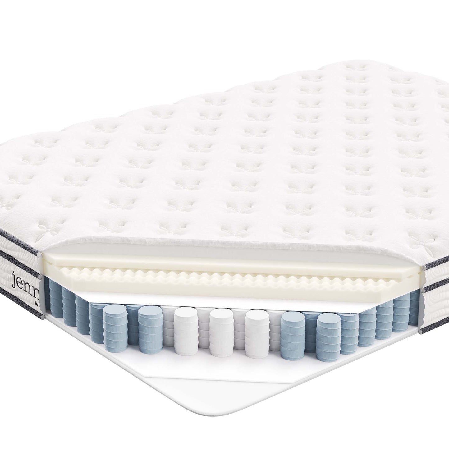 Jenna 6" Innerspring and Foam Queen Mattress by Furniture for America
