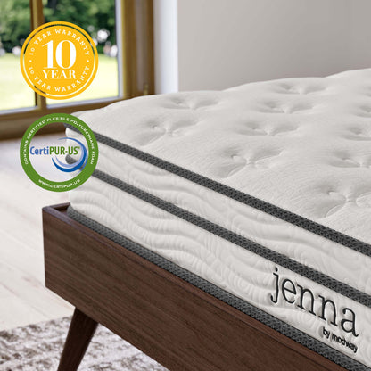 Jenna 6" Innerspring and Foam King Mattress by Furniture for America