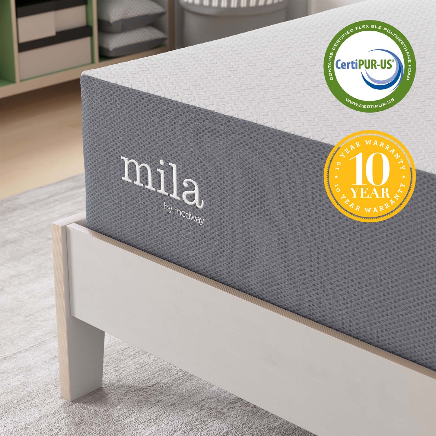 Mila 12" Twin Mattress by Furniture for America