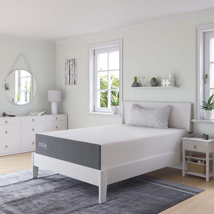 Mila 12" Full Mattress in White